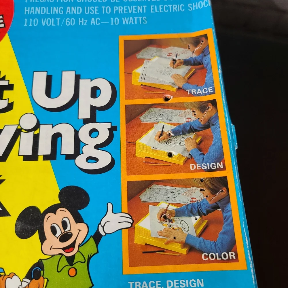 Mickey Mouse Club. Light Up Drawing Desk. Vintage - Picture 4 of 16